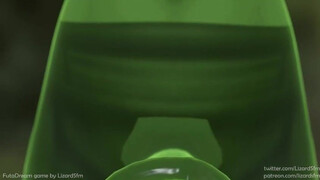 POV Oral Futanari Deepthroat GIF