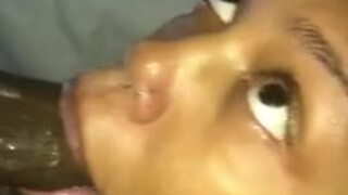 Teen Hardcore Gagging Ebony Couple Ebony Deepthroat Blowjob GIF