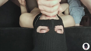 Throat Fuck Sucking Sloppy Russian Rough Petite Mask Deepthroat Blowjob Amateur GIF