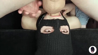 Throat Fuck Sucking Sloppy Russian Rough Petite Mask Deepthroat Blowjob Amateur GIF