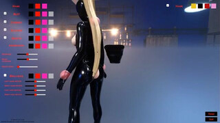 Latex Gagged Fetish Catsuit Bondage Blonde BDSM GIF