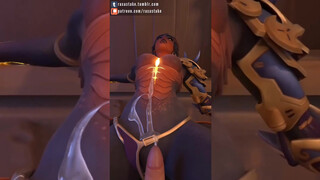 Symmetra сосет хуй Bad Dragon через телепорт