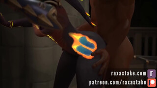 Symmetra сосет хуй Bad Dragon через телепорт