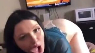 Sloppy Lips Girlfriend Deepthroat Blowjob Big Ass BBC Ass GIF