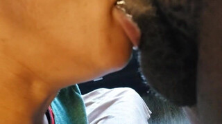 Nerd Glasses Ebony Deepthroat Blowjob BBC GIF