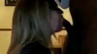 Passionate Deepthroat Couple Blonde BBC Amateur GIF