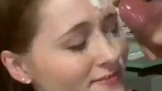 Facial Deepthroat Cumshot Cum Blowjob GIF