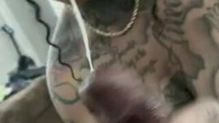 Tattoo Deepthroat Cum Big Dick GIF