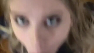 Pornstar Melody Marks Deepthroat Blowjob Blonde GIF