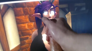 Night Elf Cum Tribute World of Warcraft