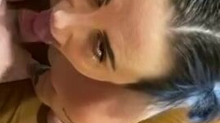Pregnant Gagging Gag Reflex Cock Worship Breeding Blowjob GIF