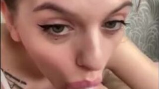 Student POV Deepthroat Blowjob Amateur GIF