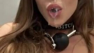 Spit Cum Ball Gagged GIF