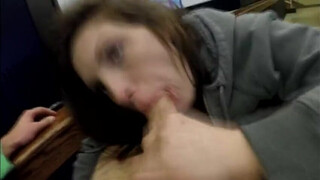 Mom MILF Deepthroat Coworker Blowjob GIF