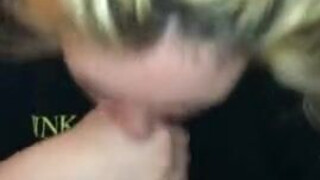 ThroatPie Sloppy Face Fuck Deepthroat Couple Blowjob Blonde GIF