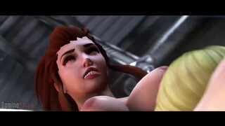 Overwatch Brigitte жестко ебет Helena Douglas из Dead or Alive