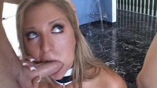 Gagging Blowjob Blonde GIF