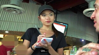 Waitress Riding Public NSFW Deepthroat Asian GIF