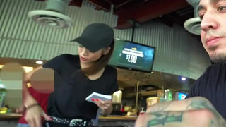 Waitress Riding Public NSFW Deepthroat Asian GIF