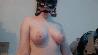 Vintage Pale Natural Tits Mask Curvy Ball Gagged Amateur 18 Years Old GIF