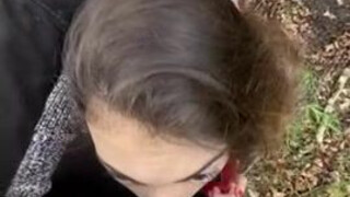 Public Outdoor Hair Pulling Deepthroat Cum Swallow Choking Blowjob Bisexual GIF