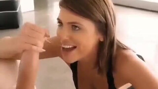 Sloppy Deepthroat Cock Worship GIF