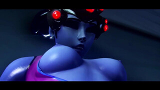 Tracer согласилась попробовать на вкус член Widowmaker из игры ОверВотч