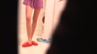 Petite girl voyeur video in bathroom