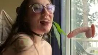 Dildo Deepthroat Blowjob GIF