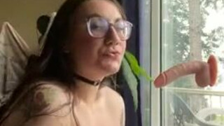 Dildo Deepthroat Blowjob GIF