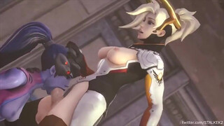 ThroatPie Rough Overwatch Oral Futanari Deepthroat Cum GIF