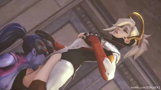 ThroatPie Rough Overwatch Oral Futanari Deepthroat Cum GIF