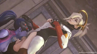 ThroatPie Rough Overwatch Oral Futanari Deepthroat Cum GIF