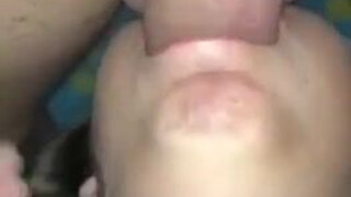 Teen Natural Tits Face Fuck Deepthroat Brunette Blowjob Big Dick GIF