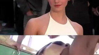 Emma Watson Deepthroat Blowjob GIF