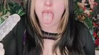 Gagging Extreme Deepthroat GIF