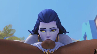 Widowmaker Deepthroating