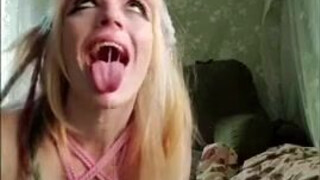 Tentacles Deepthroat Blonde Alt Ahegao GIF