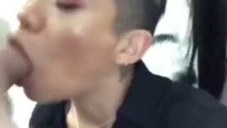 Shaved Latina Japanese Interracial Face Fuck Deepthroat Blowjob BWC Asian GIF