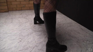 Gagged Boots Blonde GIF