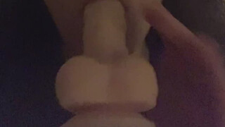 Gagging Dildo Blowjob GIF