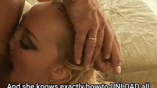 Deepthroat Blonde Annette Shwarz GIF