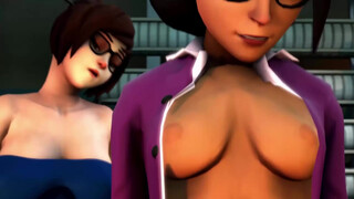 Порно мультик - Mei Futa трахает в рот Miss Pauling (team fortress)