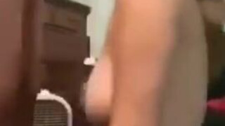 Interracial Handjob Gagging Gag Reflex Forced Face Fuck Ebony Brunette Bouncing Tits Blowjob Big Tits Big Dick Balls Sucking Amateur GIF