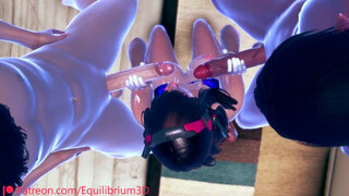 D.va double handjob animation [Equilibrium3D]