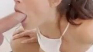 Throat Fuck Sloppy Lana Rhoades Gagging GIF