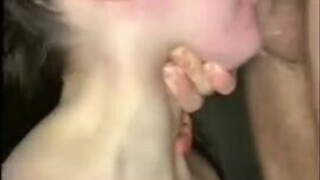 Sloppy Rough Deepthroat Blowjob GIF