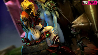 3D ПОРНО World of Warcraft + Футанари