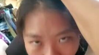 ThroatPie Throat Fuck POV Deepthroat Cum In Mouth Blowjob Asian GIF