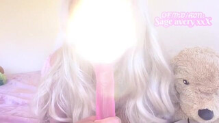 Squirting Gagging Daddy Creamy Blowjob GIF